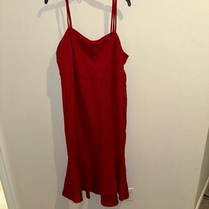ELOQUII Trumpet Dress, Red, size 16, NWT